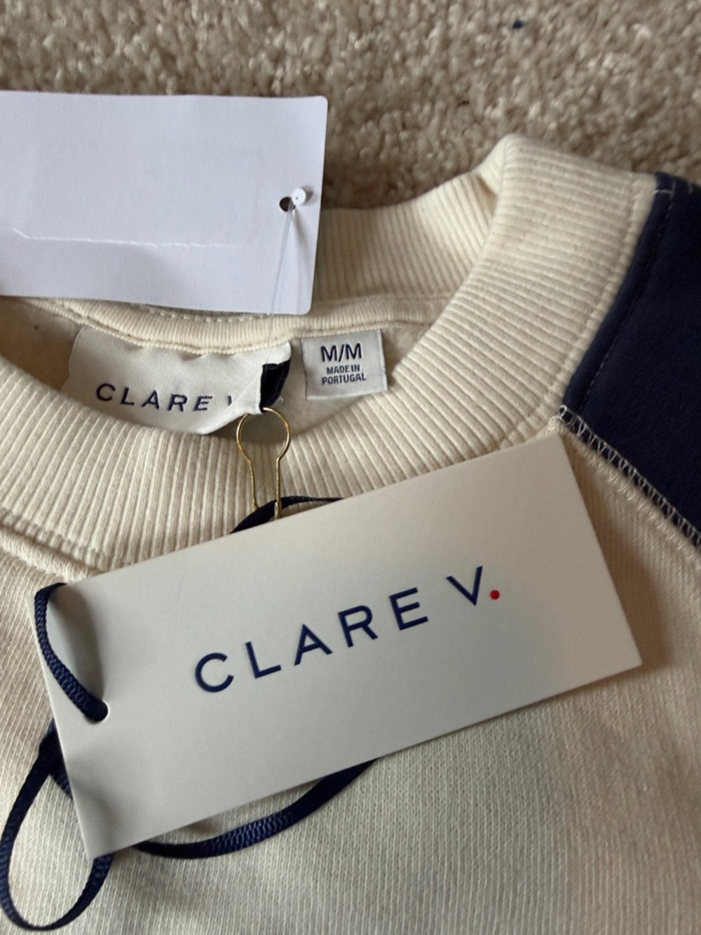 CLARE V. Embroidered Sardine Sweatshirt - Picture 5 of 5